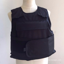 Black lightweight Kevlar concealed military tactical bullet proof vest